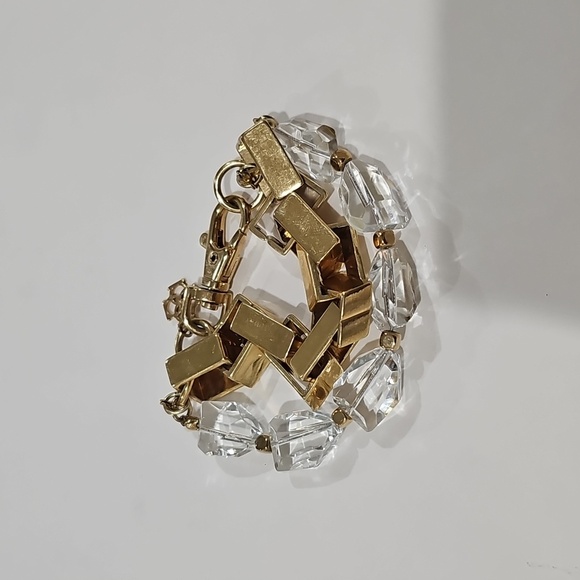 Ann Taylor Gold and Clear Bracelet - Picture 3 of 3
